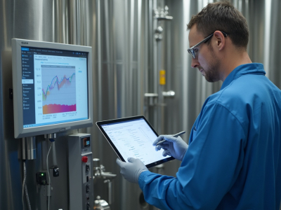 Biotech worker using a tablet based EBR